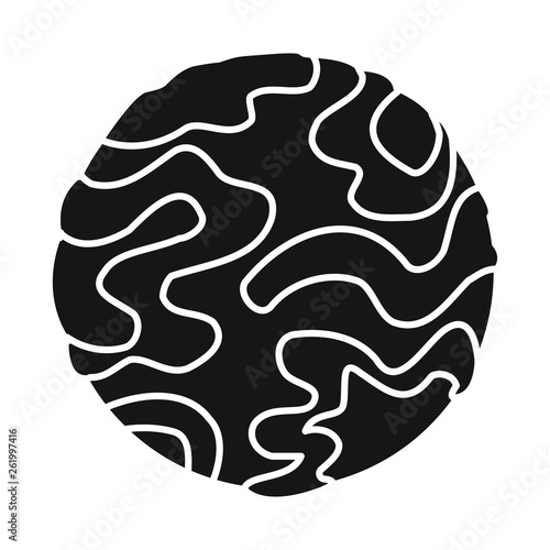Vector illustration of planet  and mars symbol. Set of planet  and gravity  stock vector illustration.