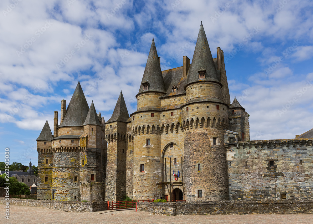 Castle of Vitre in Brittany - France