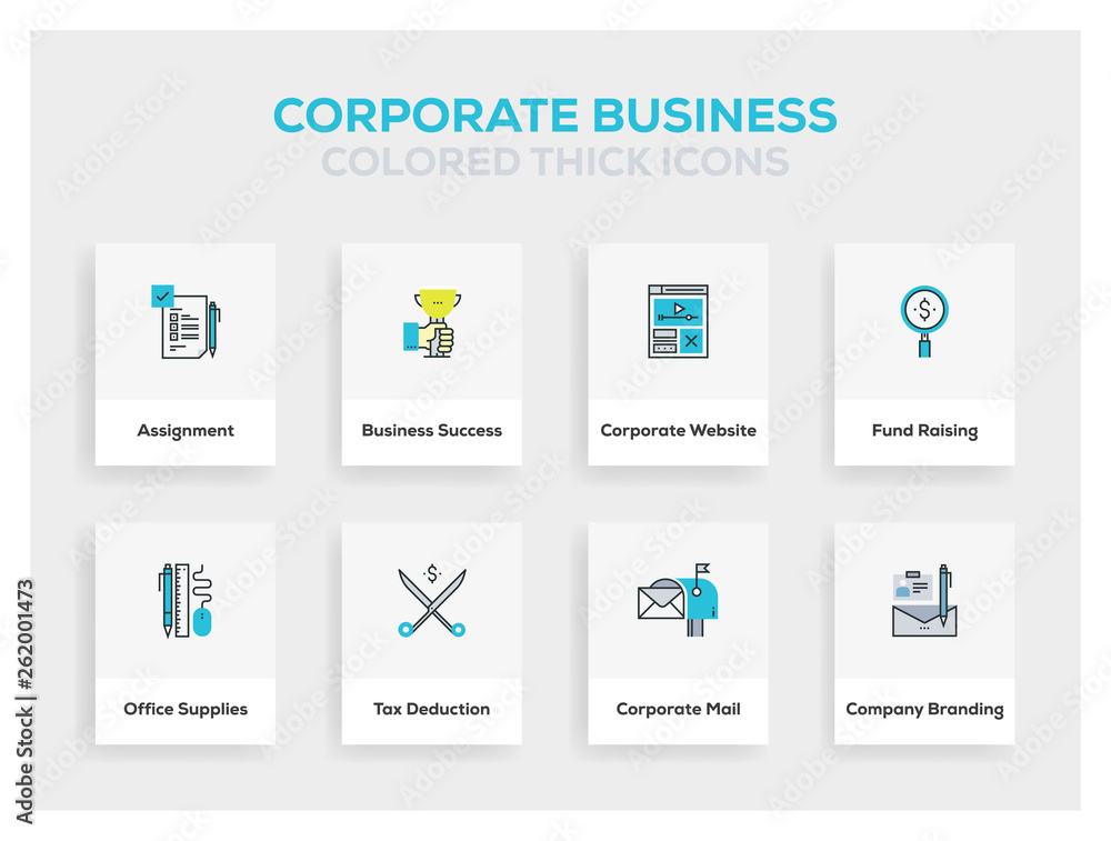 Corporate Business Icon Design Corporate Business Icon Design