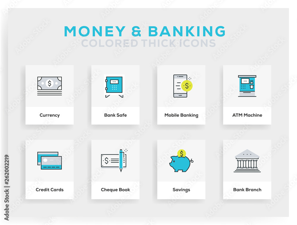 Money And Banking Infographic Design