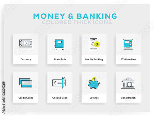 Money And Banking Infographic Design
