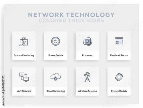 Network Technology Infographic Design