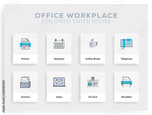Office Workplace Infographic Design