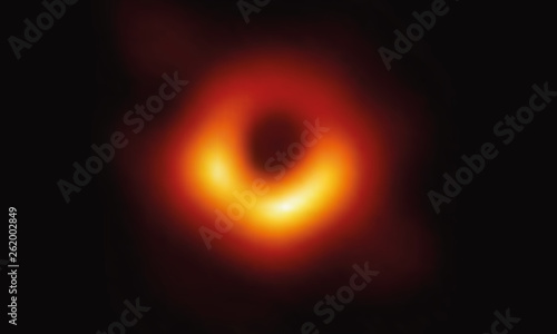 abstract black hole related to the first real image