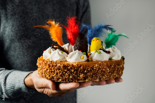 mona de pascua, Easter cake eaten in Spain photo