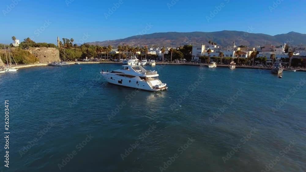 Aerial view of the Greek shore. Aerial view of the Greek shore.