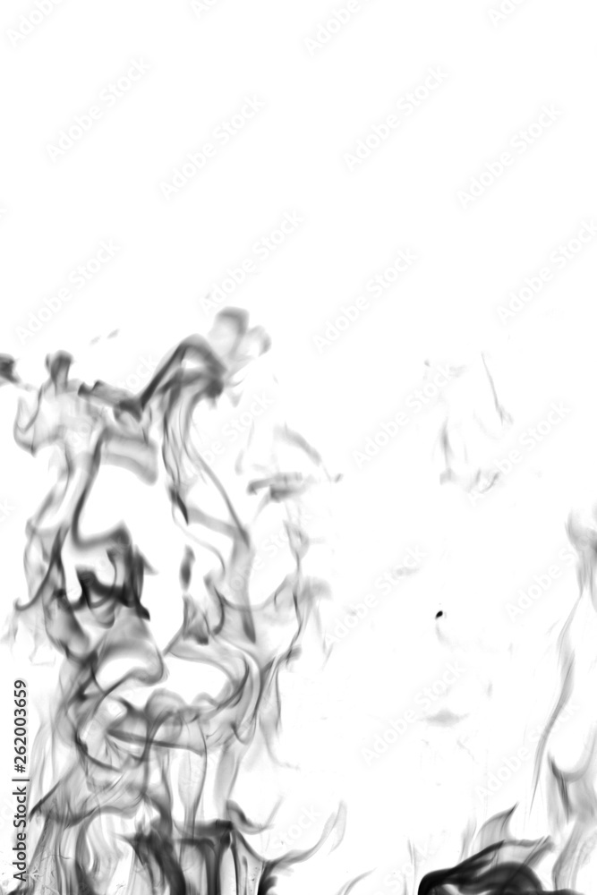 black smoke on white background black smoke on white background