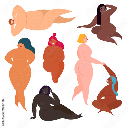 Pretty young women in different poses