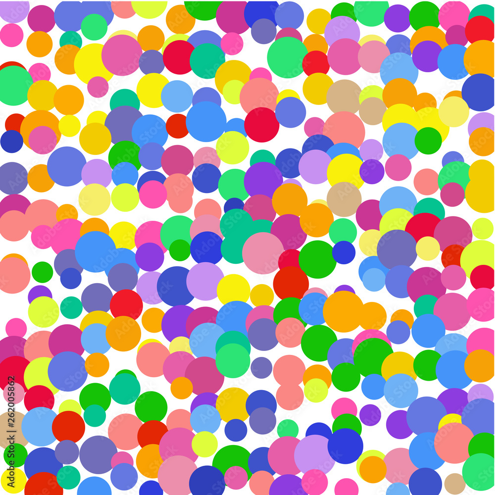 Multicolored confetti on a white background Multicolored confetti on a white background