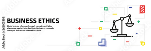 Business Ethics Banner Concept