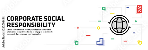 Corporate Social Banner Concept