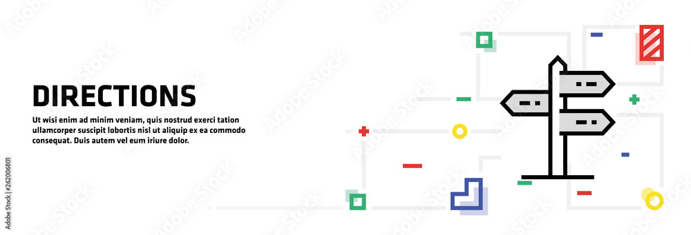 Directions Banner Concept Directions Banner Concept