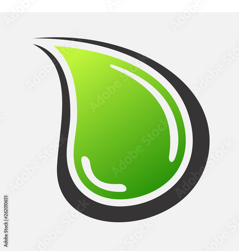 droplets letter d logo