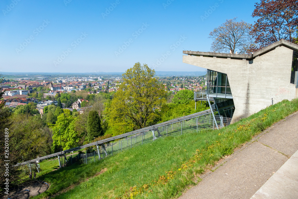 funicular railway at Kirchberg Freiburg funicular railway at Kirchberg Freiburg