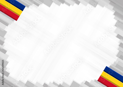 Border made with Romania national colors