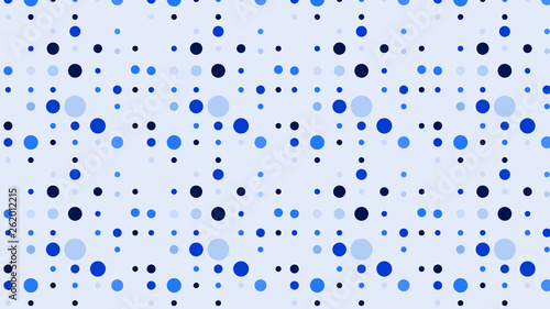 Light Blue Seamless Random Circle Dots Pattern