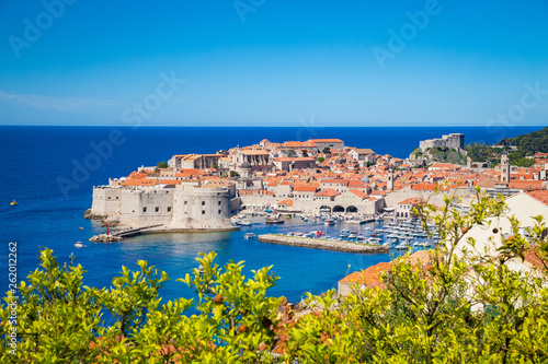 Old town of Dubrovnik in summer, Dalmatia, Croatia photo