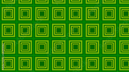 Green Seamless Concentric Squares Pattern Vector Art
