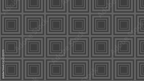 Dark Grey Concentric Squares Pattern Background Illustration
