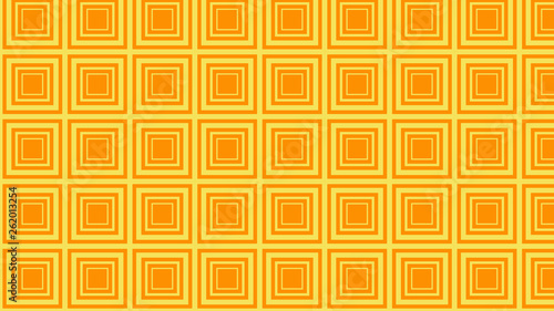 Amber Color Seamless Concentric Squares Background Pattern