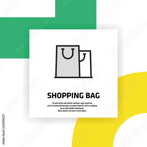 Shopping Bag Icon Concept