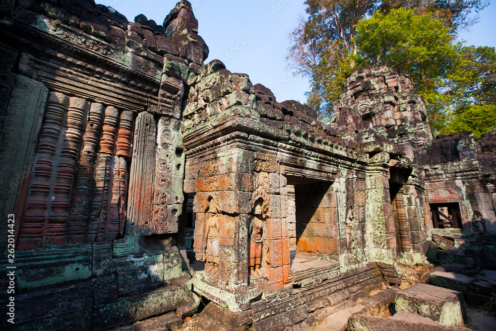 ruins of Preah Khan Temple (12th Century) in Angkor Wat (Siem Reap, Cambodia)