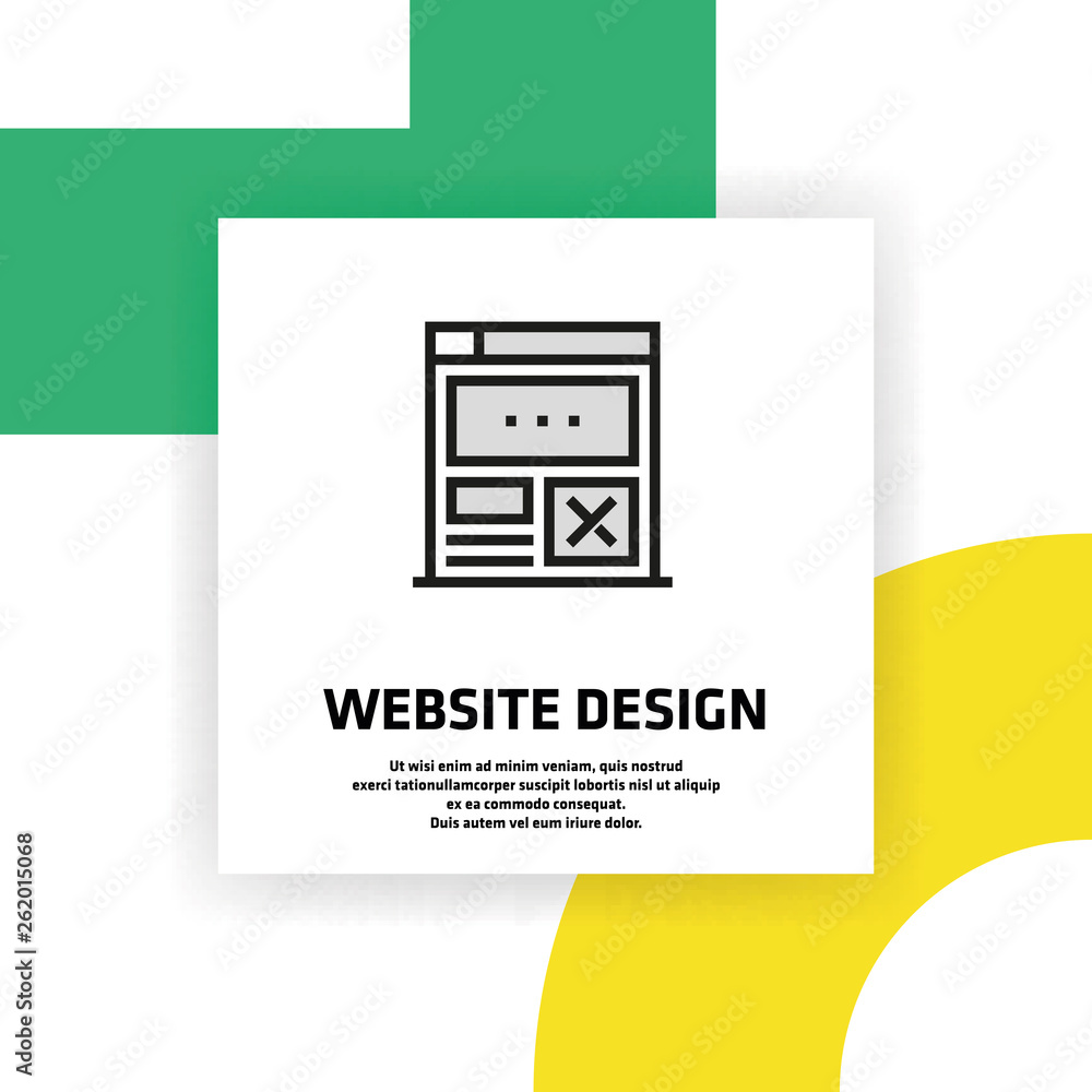 Website Design Icon Concept Website Design Icon Concept