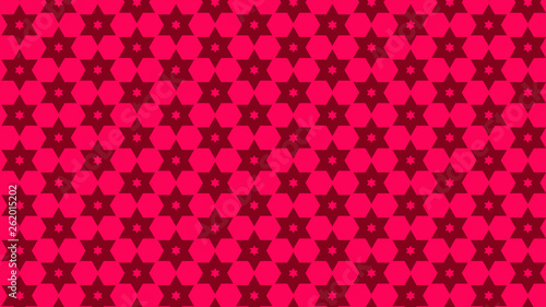 Folly Pink Seamless Star Pattern Background Vector Graphic