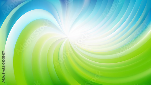 Abstract Blue and Green Swirl Background Illustration