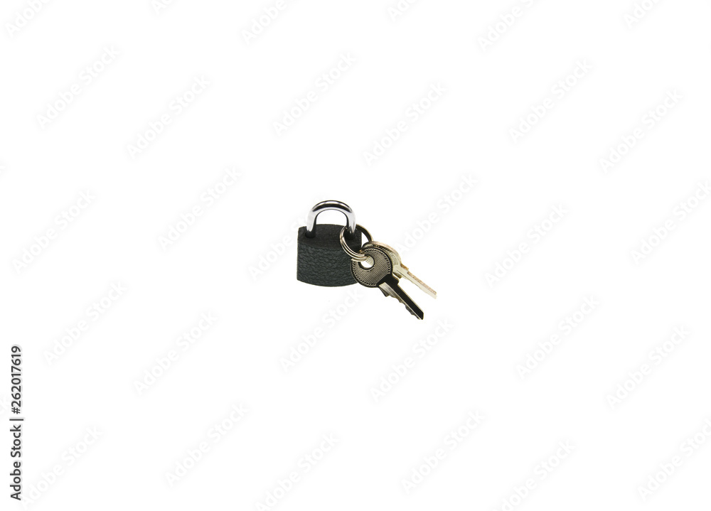 padlock and keys isolated on white background padlock and keys isolated on white background
