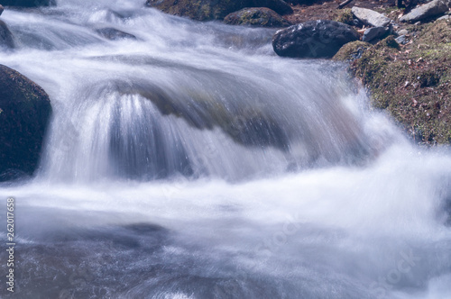 Blurred motion of water