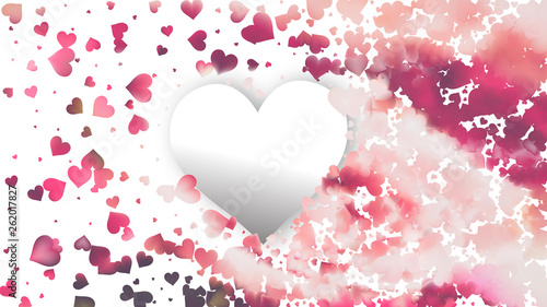Pink and White Love Background