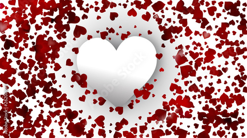 Red and White Valentine Background