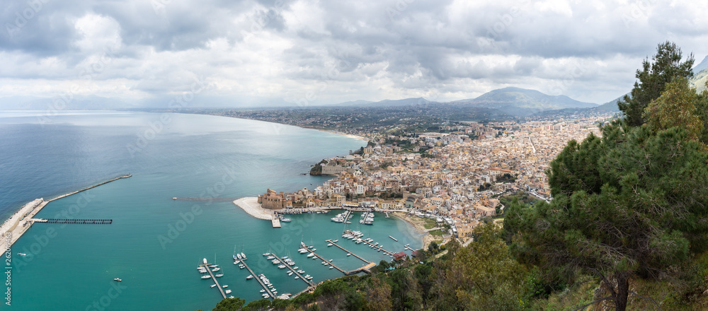 Vue panoramique sur Castellammare del Golfo, Sicile