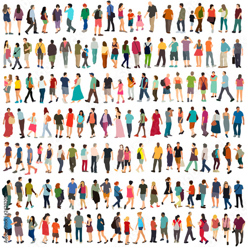 People large vector set