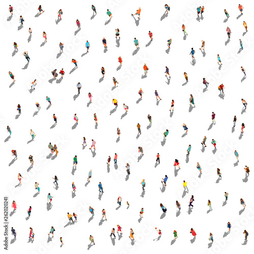 People crowd vector illustration