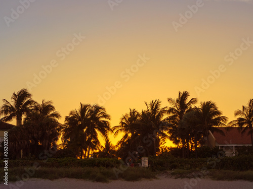 Beach sunset on Palm Beach Island © Kevin