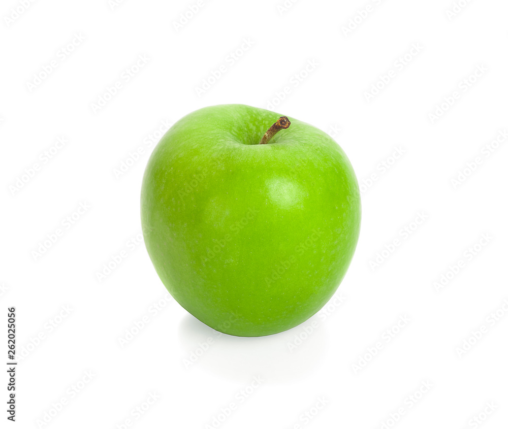 Green apple, isolated on white background Green apple, isolated on white background