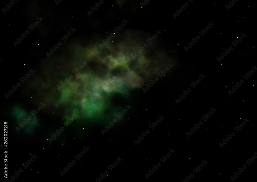 Fototapeta premium Small part of an infinite star field. 3D rendering