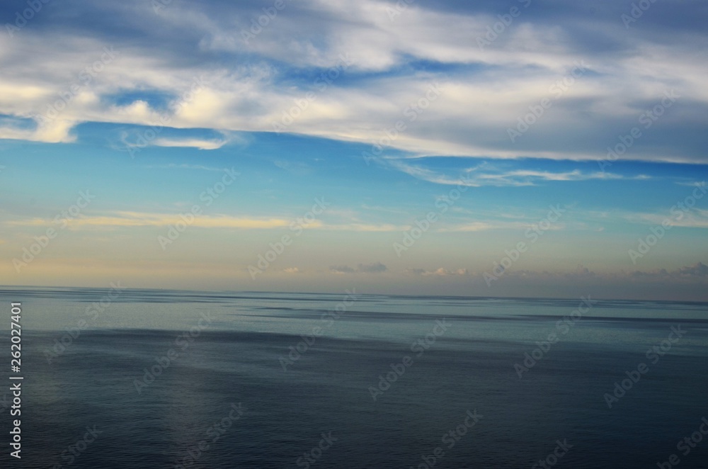 Evening clouds over the Indian Ocean. Evening clouds over the Indian Ocean.