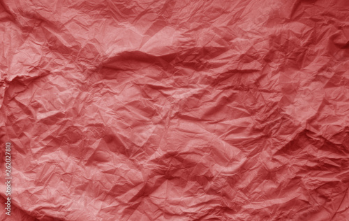 Wallpaper Mural Crumpled sheet of paper in red color. Torontodigital.ca