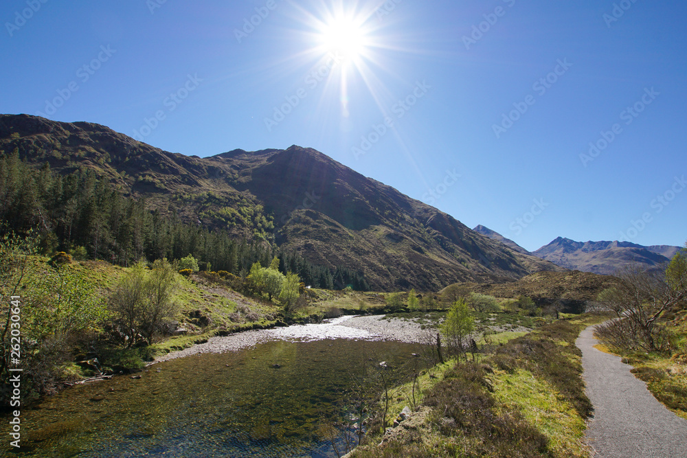 River Shiel in Glen Shiel, Scotland River Shiel in Glen Shiel, Scotland