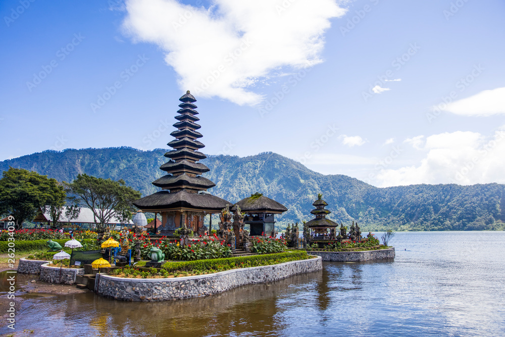 Ulun Danu Beratan Temple in Bali, Indonesia