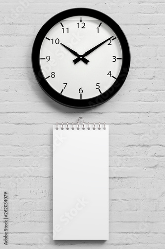 Calendar with Clock