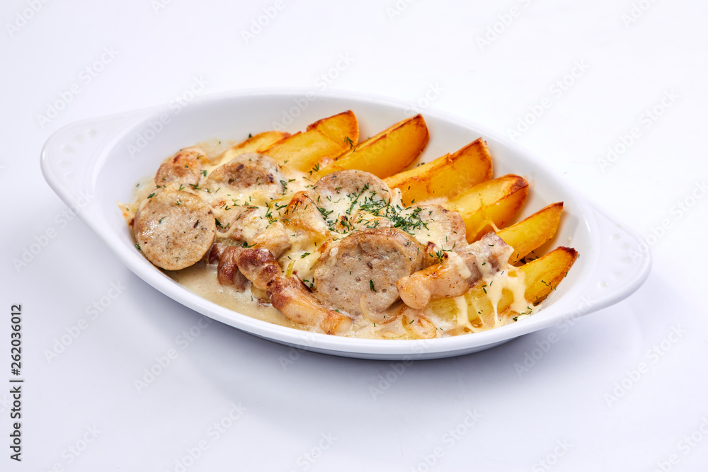 sausage with potatoes