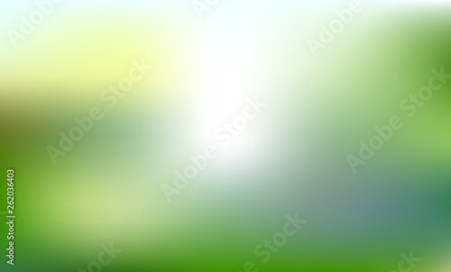 Summer light yellow and green blurred background for graphic design and printing.