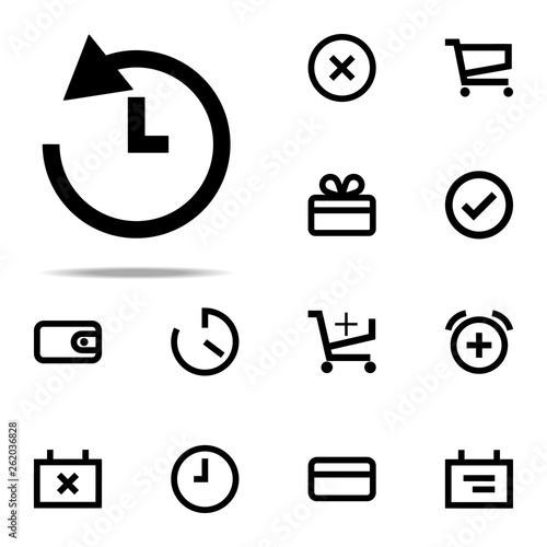 clock history icon. web icons universal set for web and mobile