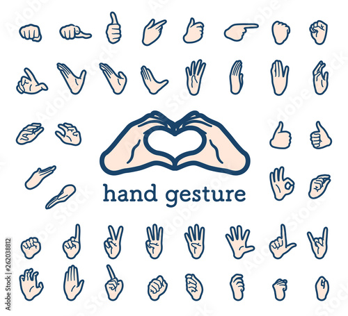 calm type_hand gesture