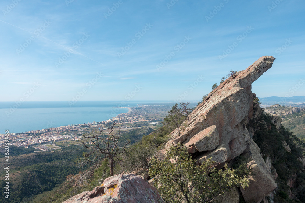 Fototapeta premium The Agujas de santa agueda in Benicasim, Spain
