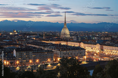 Torino - panorama con Mole Antonelliana